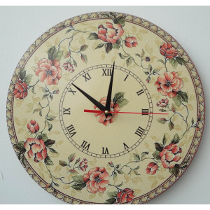 Modern wall clock, wall clock made of wood, plywood 2