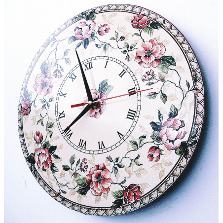 Modern wall clock, wall clock made of wood, plywood