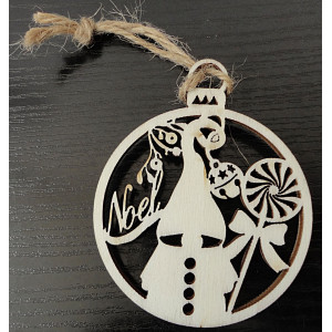 Wooden and plastic ornaments, Christmas ornaments, wooden vintage accessories