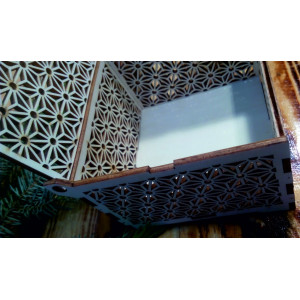 Wood and plastic decorations, Christmas decorations, wooden vintage accessories 2