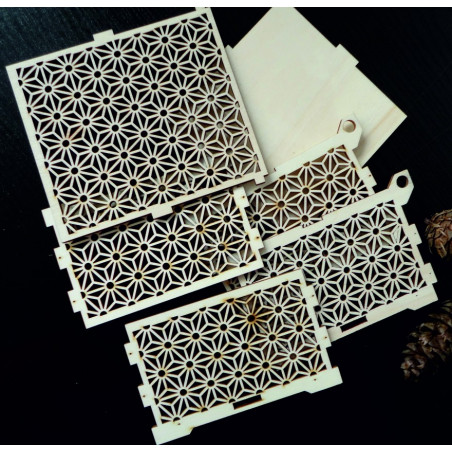 Wood and plastic decorations, Christmas decorations, wooden vintage accessories