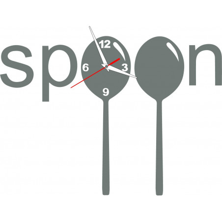 Modern wall clock made of plastic. Own production, X-momo