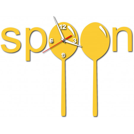 Modern wall clock made of plastic. Own production, X-momo