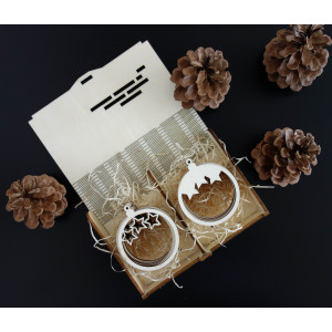 Wood and plastic ornaments,Christmas ornaments,wooden vintage accessories 2