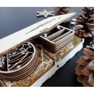 Dimensions of ornaments, Christmas decorations, wood accessories, wood or plastic decorations 2