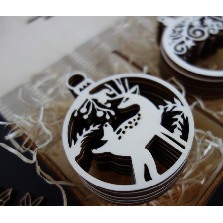 Wooden and plastic ornaments, Christmas ornaments, wooden vintage accessories Wooden and plastic ornaments, Christmas ornaments, wooden vintage accessories