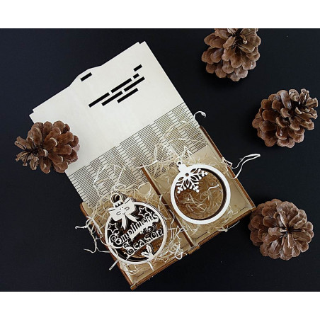 Dimensions of ornaments, Christmas decorations, wood accessories, wood or plastic decorations