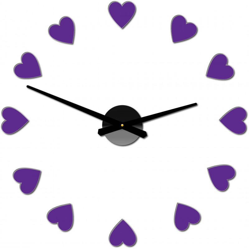 Adhesive wall clock, luxury wall clock, plastic clock