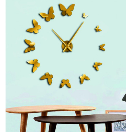 Adhesive wall clock, luxury wall clock, plastic clock