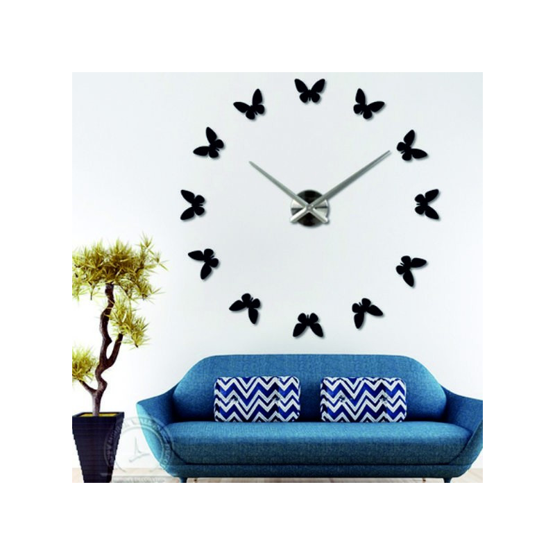 Adhesive wall clock, luxury wall clock, plastic clock