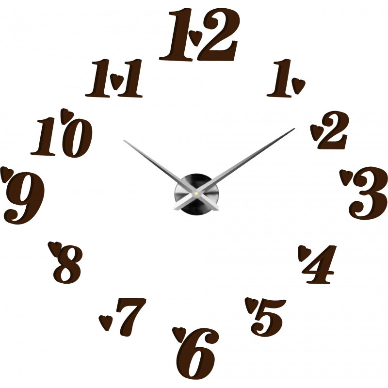 Adhesive wall clock, luxury clock on stent, plastic clock