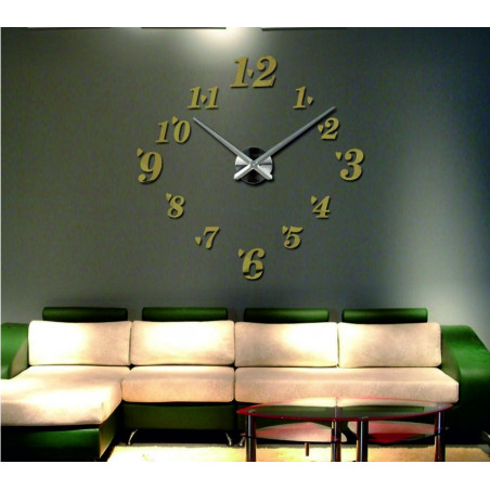 Adhesive wall clock, luxury clock on stent, plastic clock