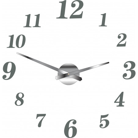 Modern wall clock made of plastic. Own production, X-momo