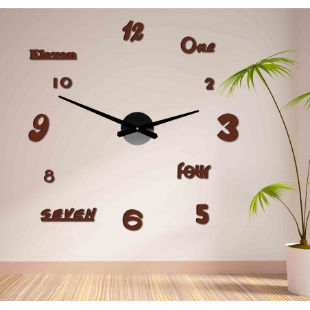 Adhesive wall clock, luxury wall clock, plastic clock