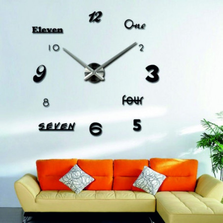 Adhesive wall clock, luxury wall clock, plastic clock