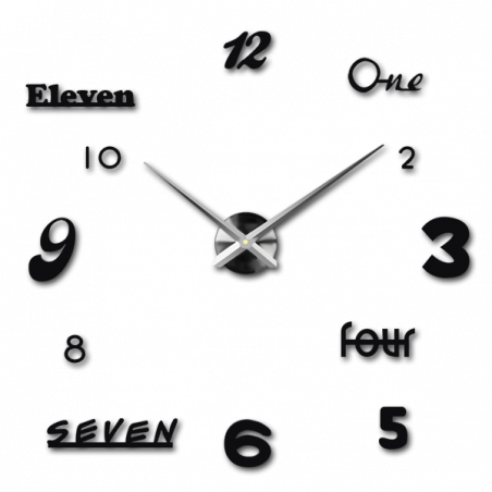Adhesive wall clock, luxury wall clock, plastic clock