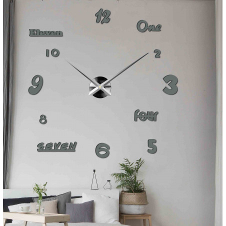 Adhesive wall clock, luxury wall clock, plastic clock