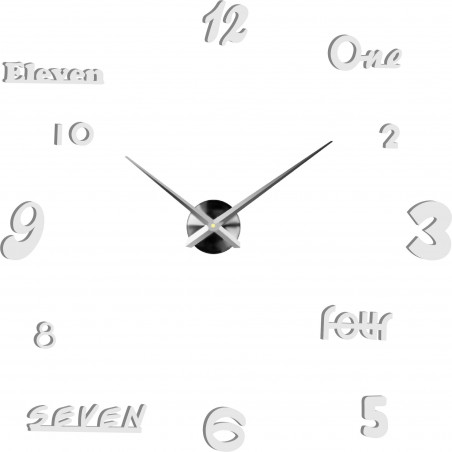 Adhesive wall clock, luxury wall clock, plastic clock