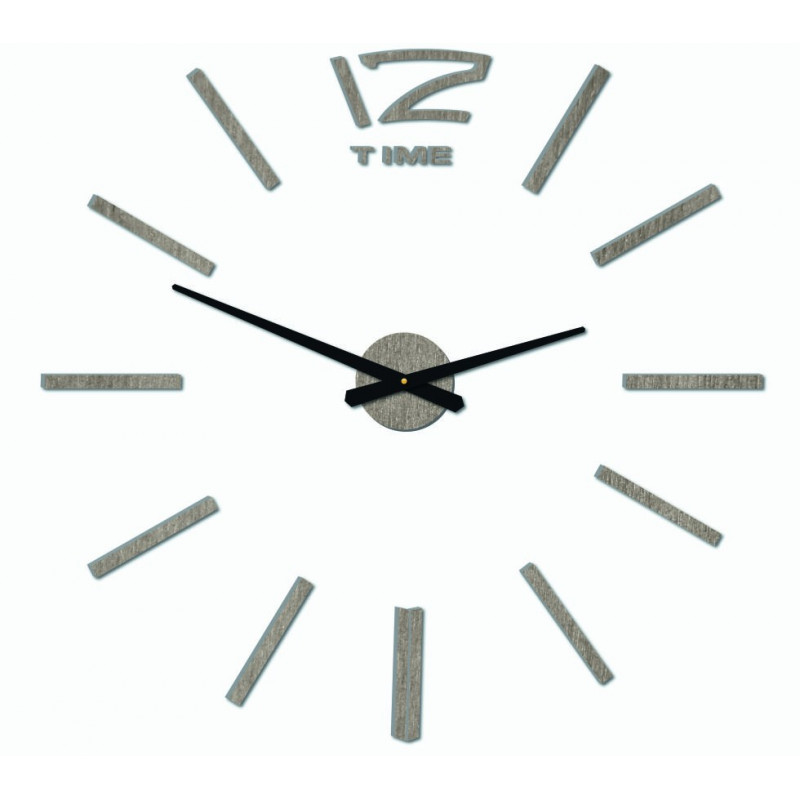 Modern wall clock, wall clock made of wood, plywood