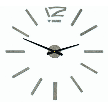 Modern wall clock, wall clock made of wood, plywood