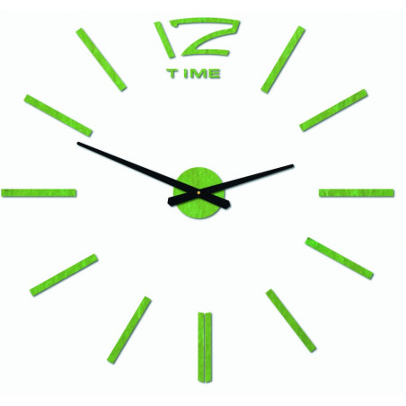 Modern wall clock, wall clock made of wood, plywood