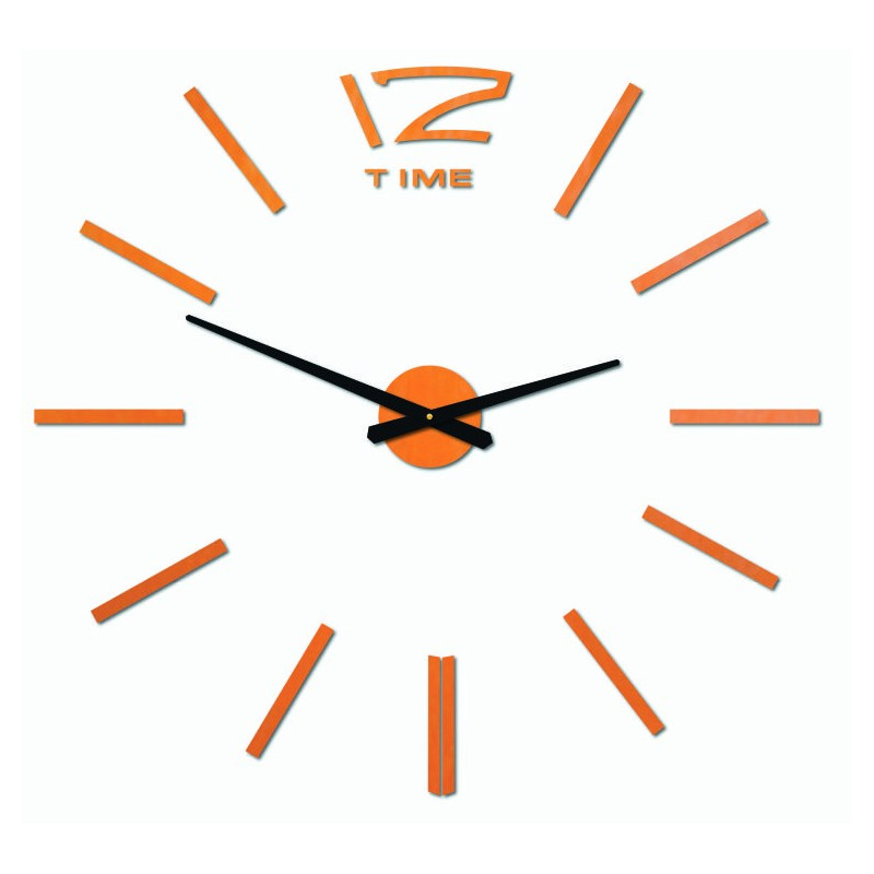 Modern wall clock, wooden wall clock, plywood