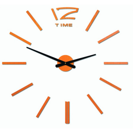 Modern wall clock, wall clock made of wood, plywood