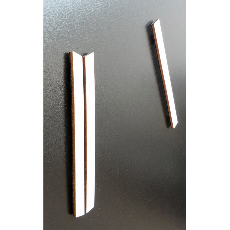 Modern wall clock, wooden wall clock, plywood