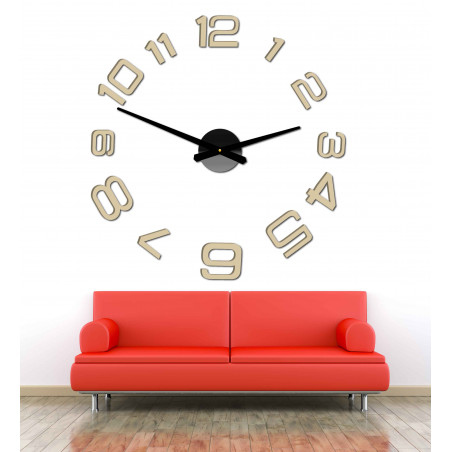 Wall clock made of plastic - PELLO