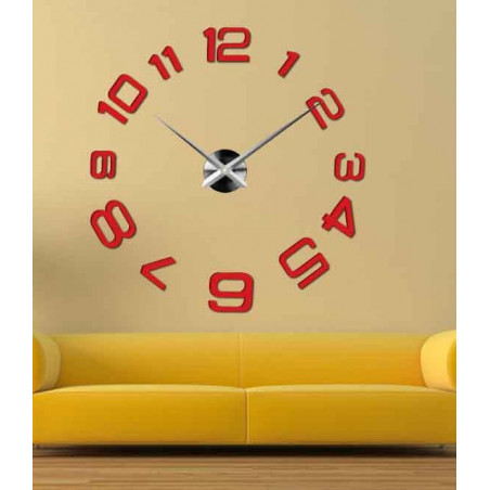 Wall clock made of plastic - PELLO