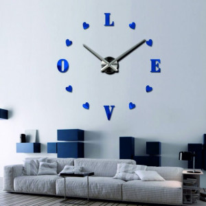 Adhesive wall clock, luxury clock on stent, plastic clock