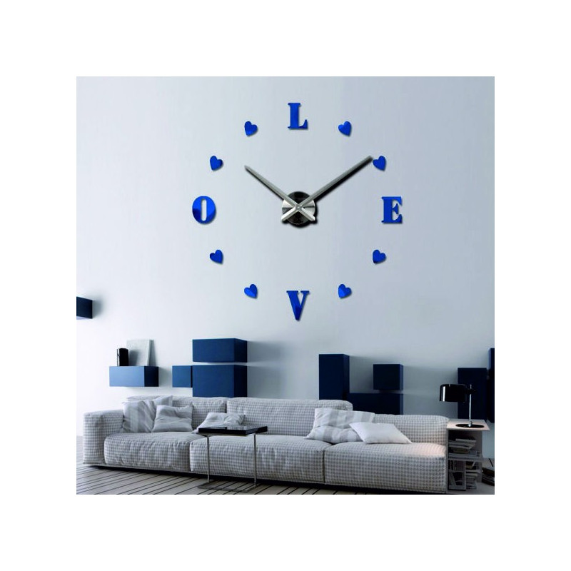 Adhesive wall clock, luxury clock on stent, plastic clock