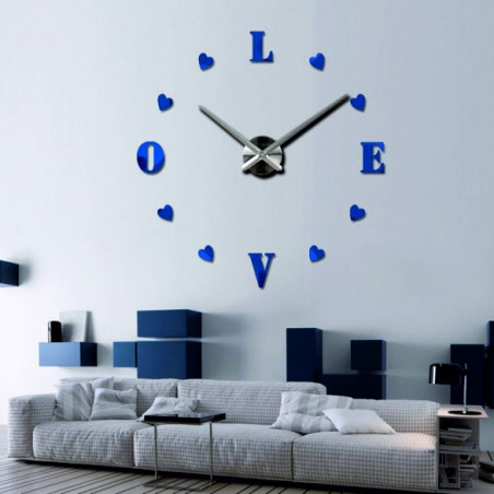 Adhesive wall clock, luxury clock on stent, plastic clock
