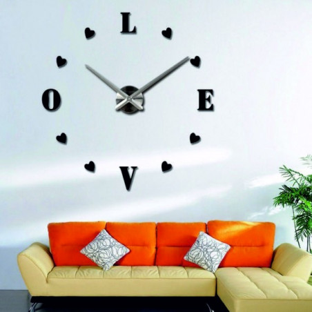 Adhesive wall clock, luxury wall clock, plastic clock