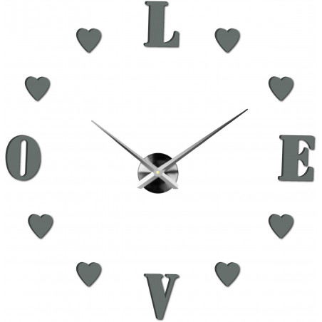 Adhesive wall clock, luxury clock on stent, plastic clock