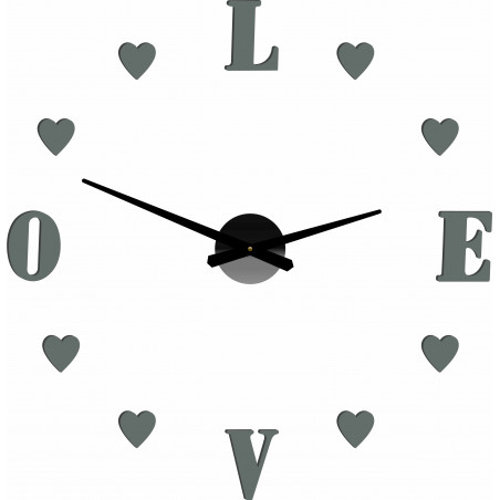 Adhesive wall clock, luxury wall clock, plastic clock