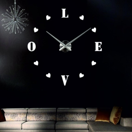 Adhesive wall clock, luxury clock on stent, plastic clock