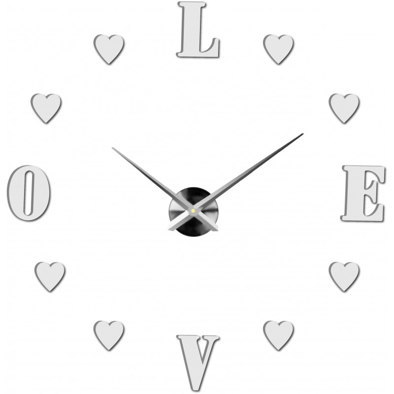 Adhesive wall clock, luxury clock on stent, plastic clock