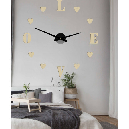 Adhesive wall clock, luxury wall clock, plastic clock