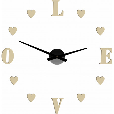 Adhesive wall clock, luxury wall clock, plastic clock