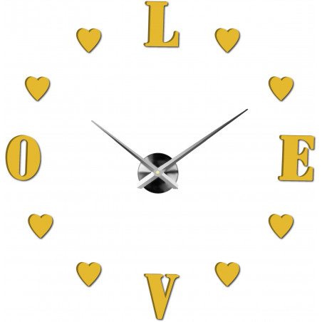Adhesive wall clock, luxury wall clock, plastic clock