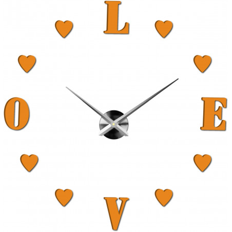 Adhesive wall clock, luxury wall clock, plastic clock