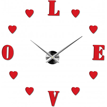 Adhesive wall clock, luxury clock on stent, plastic clock
