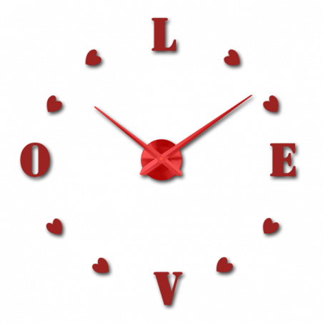 Adhesive wall clock, luxury wall clock, plastic clock