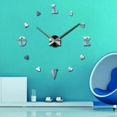 Adhesive wall clock, luxury clock on stent, plastic clock