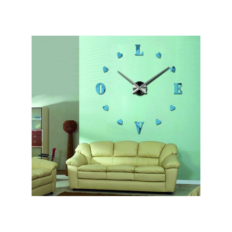 Adhesive wall clock, luxury clock on stent, plastic clock