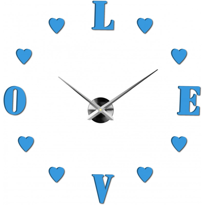 Adhesive wall clock, luxury clock on stent, plastic clock