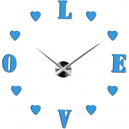 Adhesive wall clock, luxury clock on stent, plastic clock
