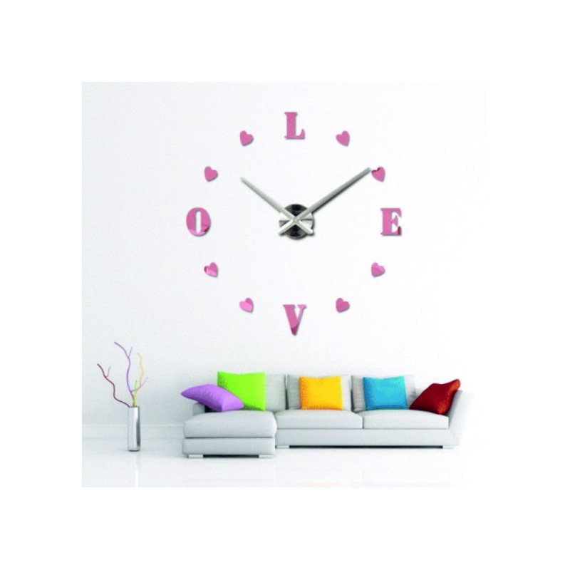 Adhesive wall clock, luxury clock on stent, plastic clock