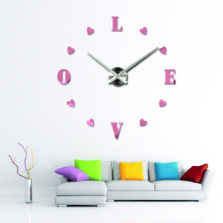 Adhesive wall clock, luxury clock on stent, plastic clock